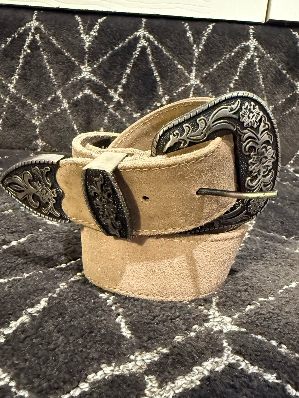 Free People Black Rock Western Belt